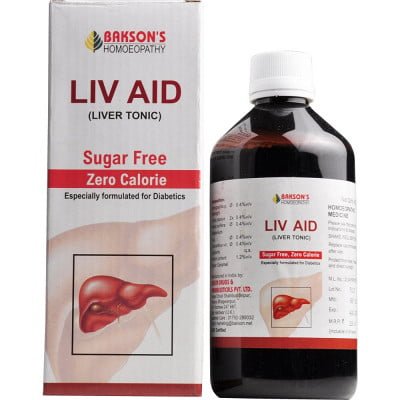 Bakson Liv Aid Syrup (Sugar Free) (450ml) – Homoeocart