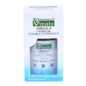 Homoeocart Vitals Omega-3 Deep Sea Fish Oil Double Strength (60Softgels)