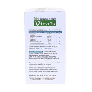 Homoeocart Vitals Omega-3 Deep Sea Fish Oil Double Strength (60Softgels) - Image 4